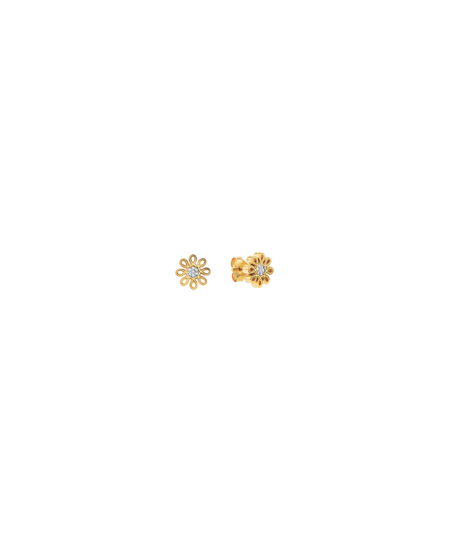 Fleur Earrings 21.5 x 25.5mm, Quartz