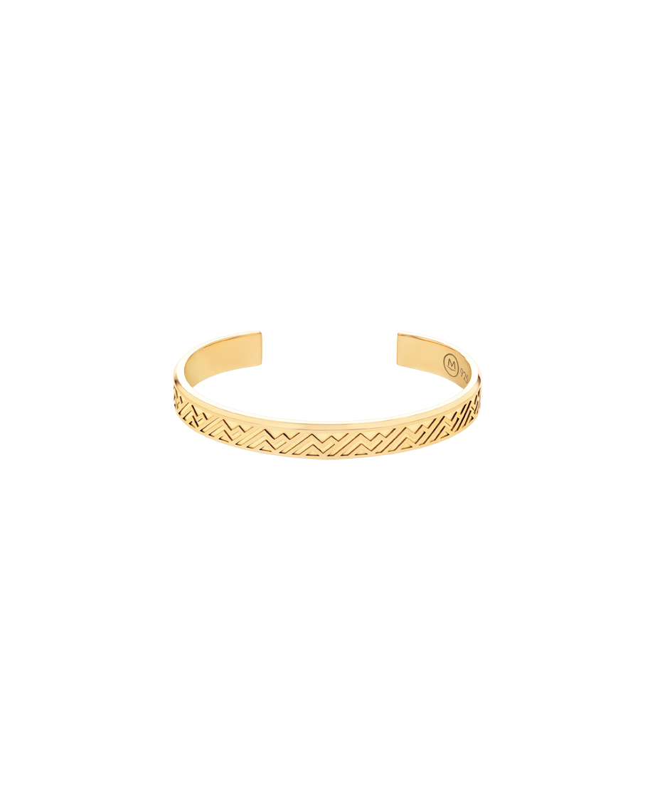 Men's M Pattern Cuff 21.5 x 25.5mm, Quartz