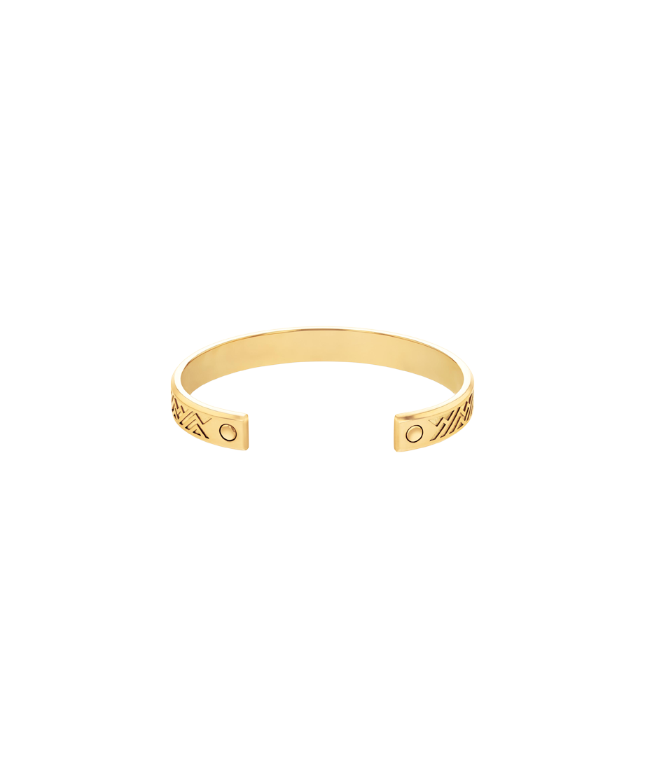 Men's M Pattern Cuff 21.5 x 25.5mm, Quartz 3 Men's M Pattern Cuff 21.5 x 25.5mm, Quartz