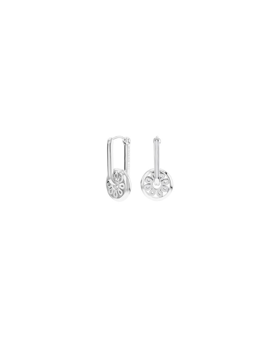 Fleur Earrings 21.5 x 25.5mm, Quartz
