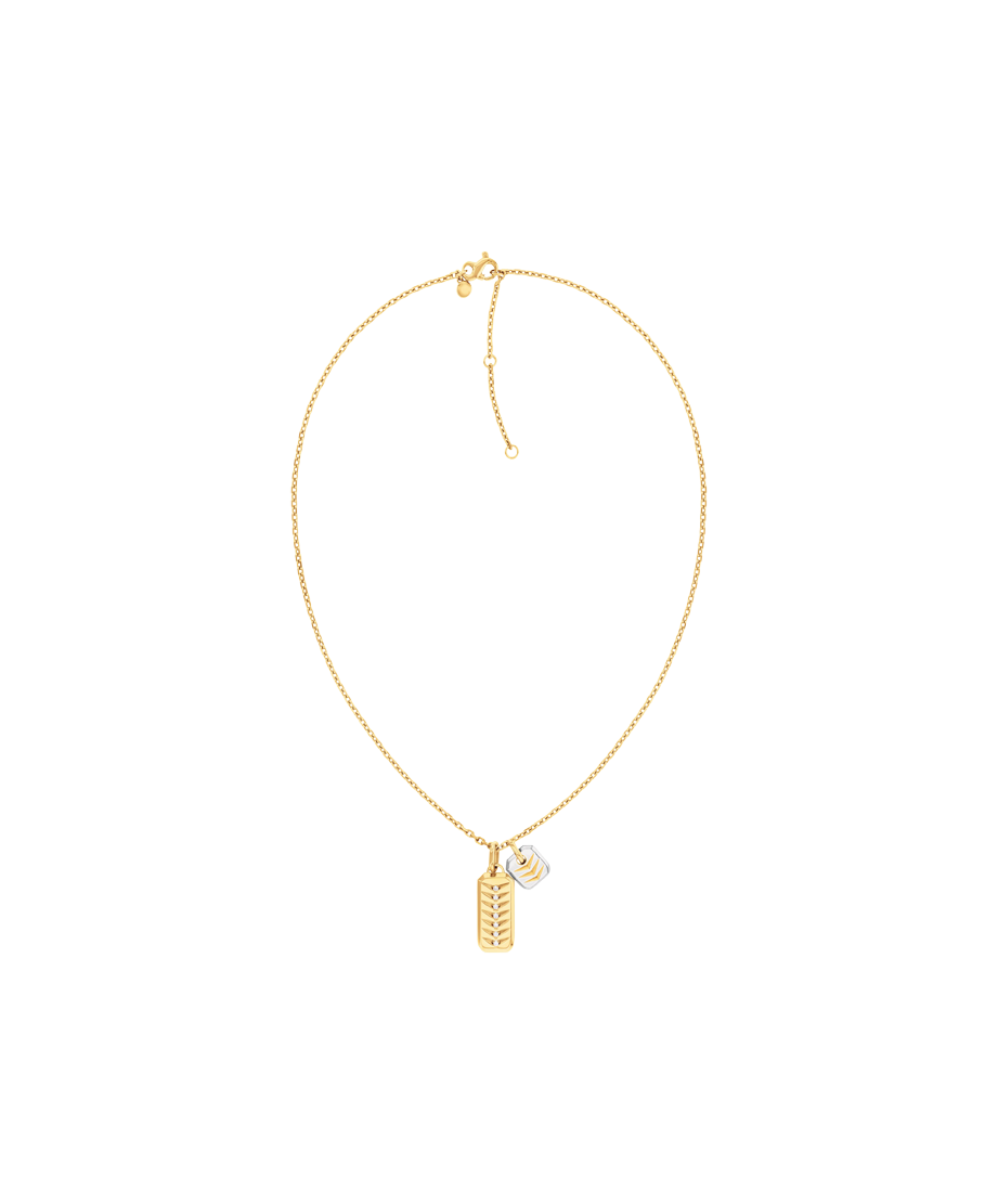Chevron Necklace 21.5 x 25.5mm, Quartz